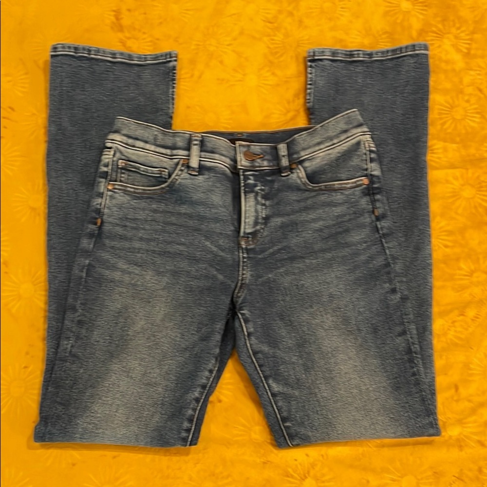 Express Midrise Skyscraper Blue Denim Jeans Size 6